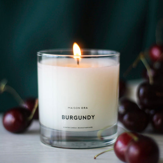 Burgundy Scented Candle